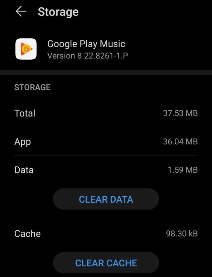 Error de Google Play Music al recuperar información del servidor