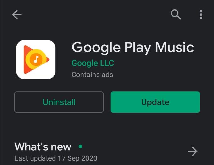 Error de Google Play Music al recuperar información del servidor