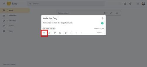 Personalizzazione dei promemoria predefiniti per Google Keep