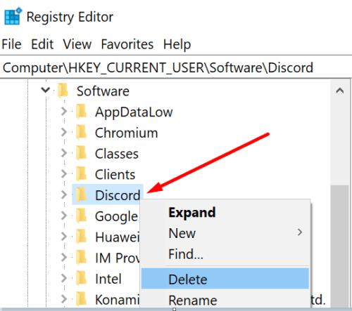 Không thể gỡ cài đặt Discord khỏi Windows