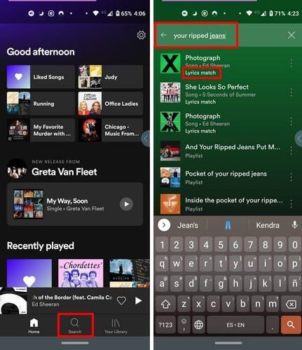 Spotify: come cercare una canzone in base al testo