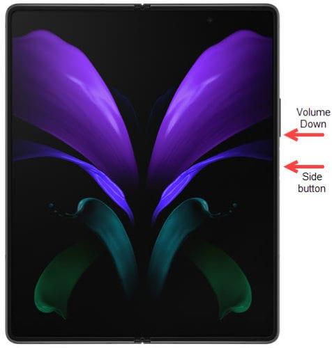 Hoe de Galaxy Z Fold 2 uit en aan te zetten