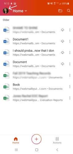 Thêm giấy phép chủ sở hữu vào MS Word Mobile