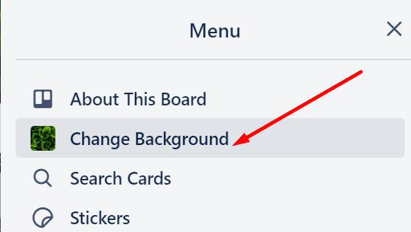 Trello: come cambiare l'immagine di sfondo