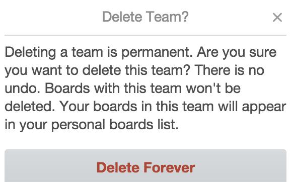 Trello: como excluir uma equipe