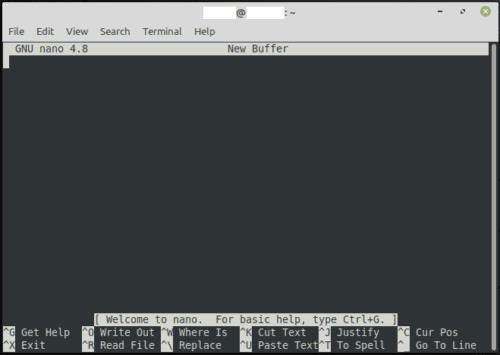 Come utilizzare l'editor di testo nano in Linux