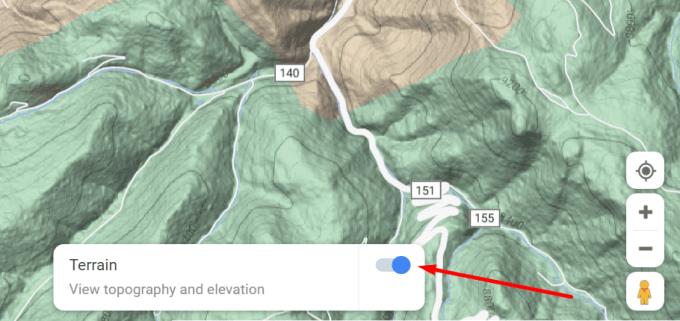 グーグルマップ：標高を確認する方法