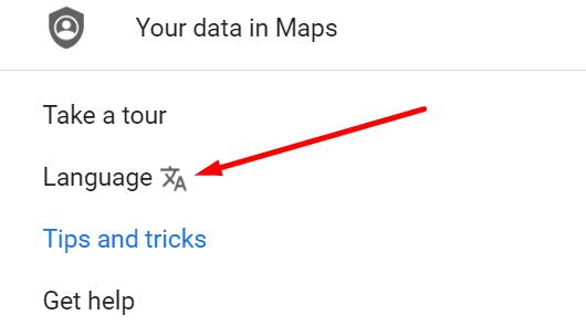 Google Maps non è in inglese: cambia la lingua