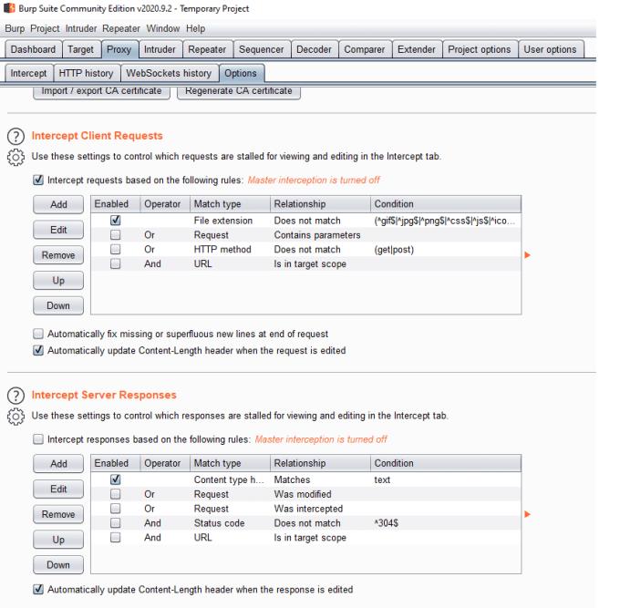 Come funziona la funzione di intercettazione di Burp Suite?