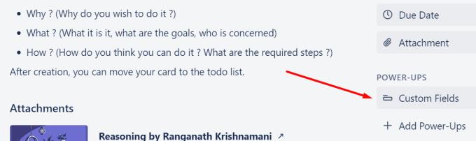 Trello: aangepaste velden toevoegen