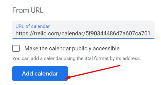 Corrigir o Trello Calendar não sincronizando com o Google Calendar