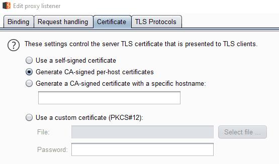 Come impostare un ascoltatore proxy in Burp Suite