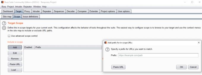 Comment ajouter des sites Web à la portée cible de Burp Suite