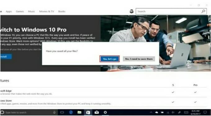 Cómo actualizar Windows 10 S a Windows 10 Pro