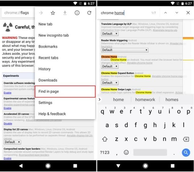 Como mover a barra de endereços do Chrome para o fundo no Android