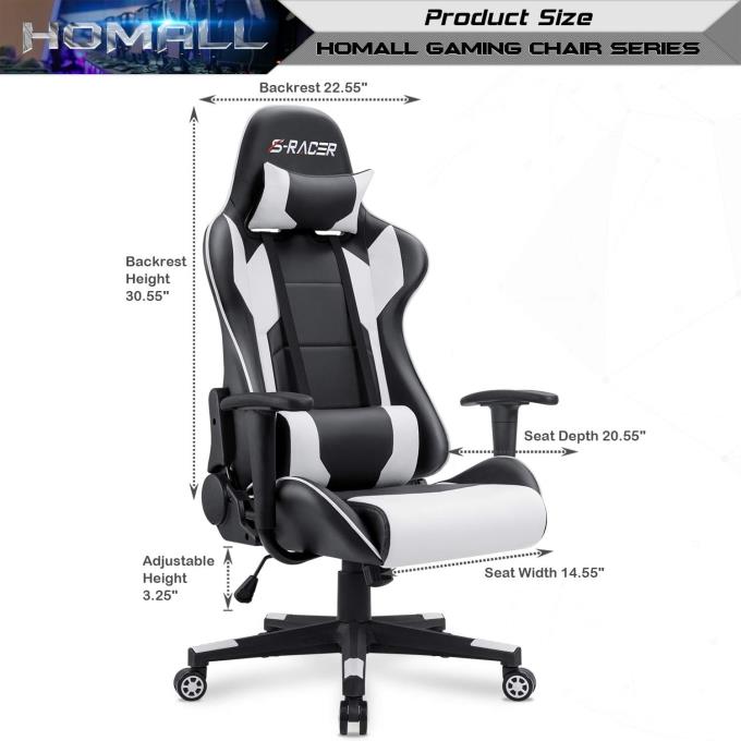 Homall Gaming Chair Styl wyścigowy