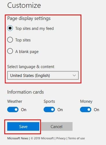 Come personalizzare le pagine iniziali in Microsoft Edge