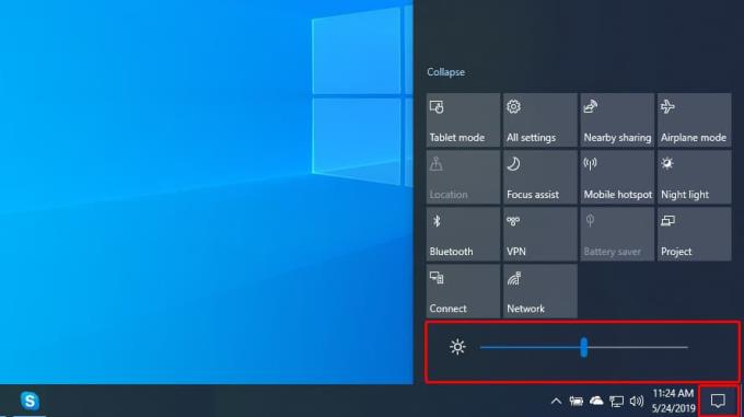 Thay đổi độ sáng màn hình trong Windows 10