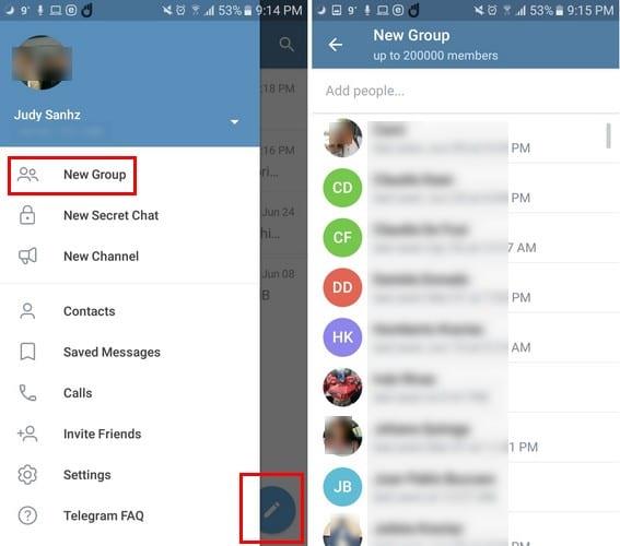 Cách tạo và xóa nhóm trong Telegram