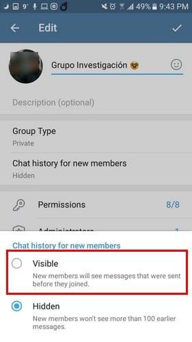Telegram에서 그룹을 만들고 삭제하는 방법