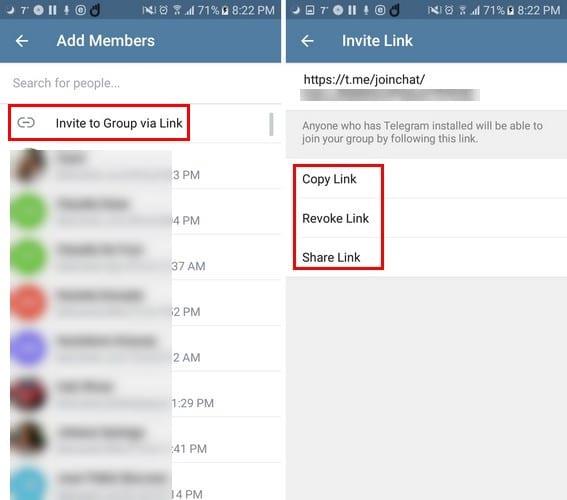 Comment créer et supprimer des groupes dans Telegram