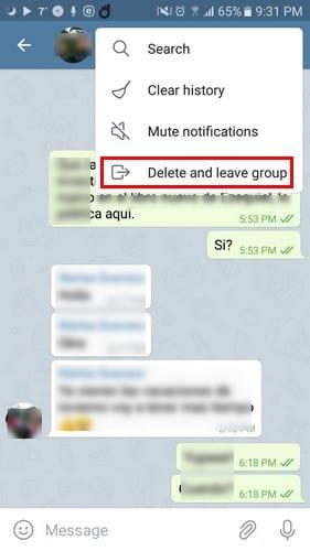 Telegramでグループを作成および削除する方法