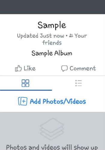 Cách tạo Album trên Facebook