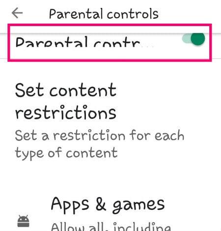 Androidでペアレンタルコントロールを設定する方法
