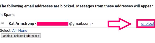 Bloquer quelqu'un sur Gmail pour arrêter le spam