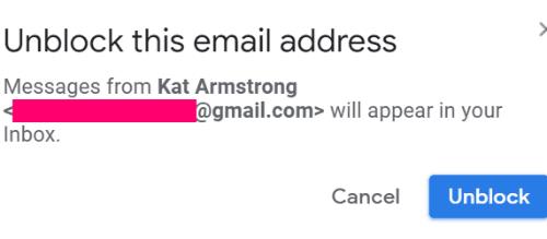 Chặn người nào đó trên Gmail để ngừng gửi thư rác