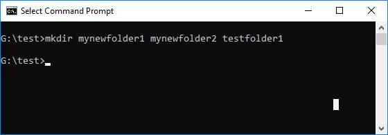 Windows: 명령줄에서 폴더 만들기