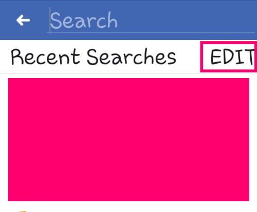 Comment effacer l'historique de recherche Facebook