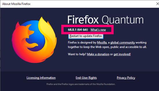 Como fazer downgrade do Firefox