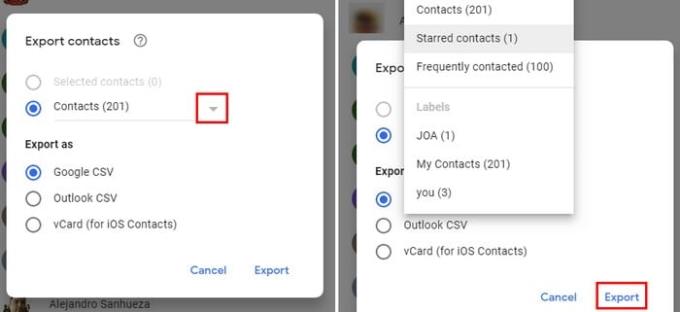 Como transferir contatos de uma conta do Gmail para outra