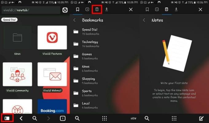 So verwenden Sie den Vivaldi-Browser auf Android