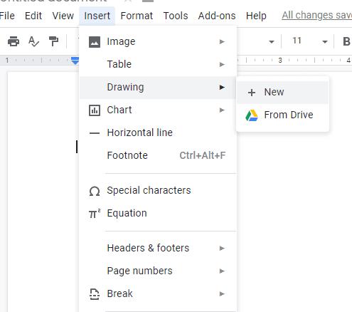 Google Docs: Adicionar uma borda