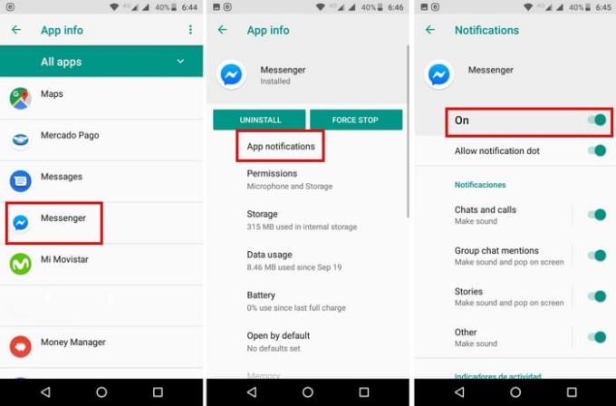 Como lidar com notificações persistentes do Android