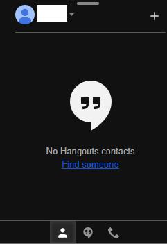 Gmail: Hangouts verbergen