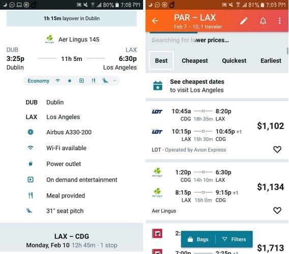 4 個免費的 Android 應用程序來查找廉價航班