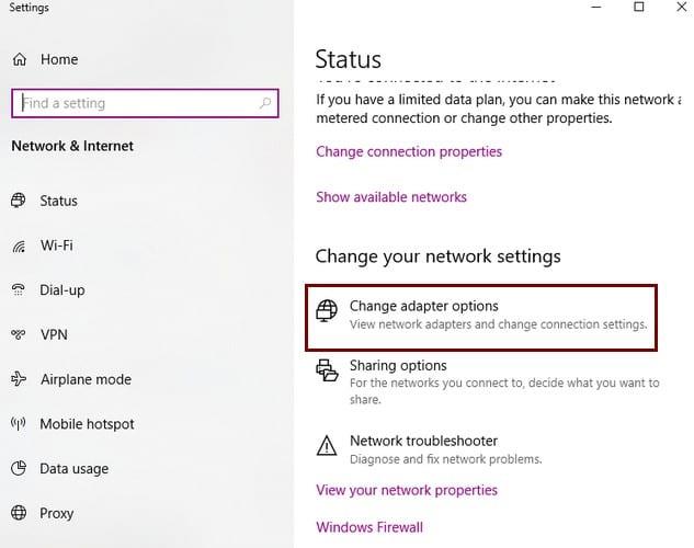 Windows 10：WiFiに接続、インターネット修正なし