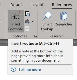 MS Word: 각주를 삽입하는 방법