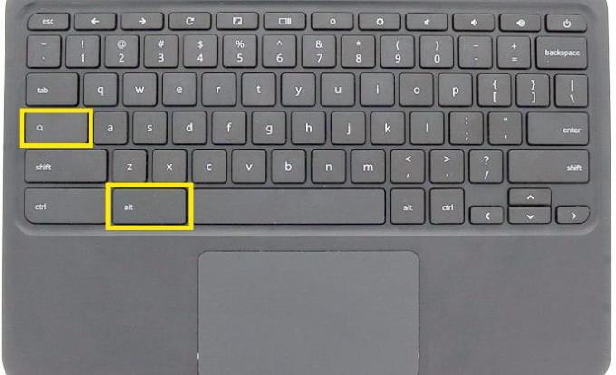 Chromebook: เปิด/ปิด Caps Lock