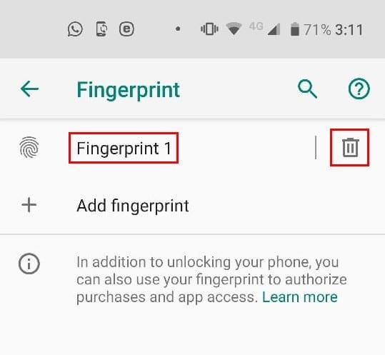Androidデバイスに新しい指紋を追加する方法
