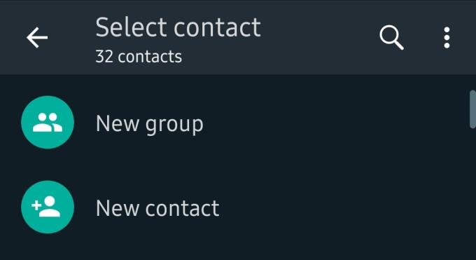 WhatsApp: een contactpersoon toevoegen