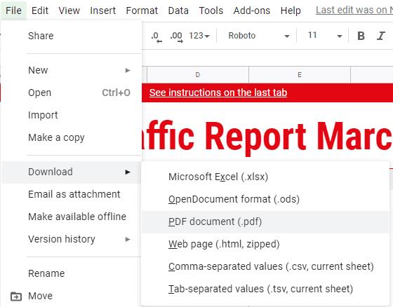 Hinzufügen eines Wasserzeichens zu Google Sheets