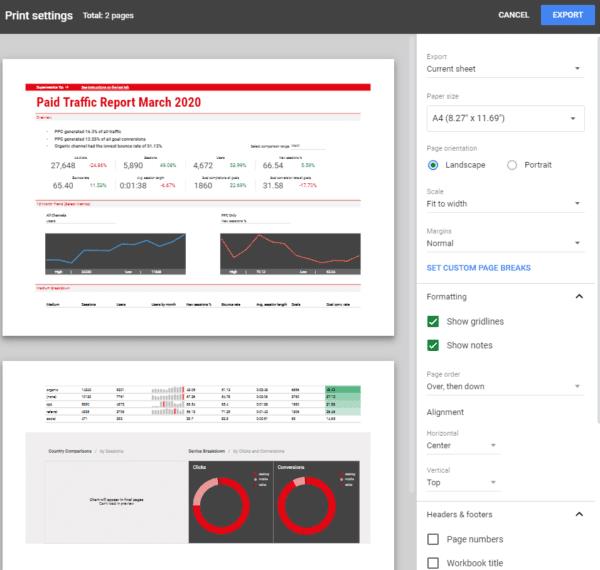 Hinzufügen eines Wasserzeichens zu Google Sheets