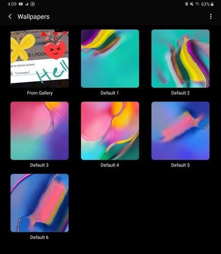 Galaxy Tab SE5: personalice la pantalla de inicio y de bloqueo