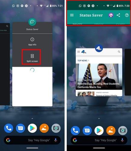 Android 10: So aktivieren Sie Multitasking mit geteiltem Bildschirm