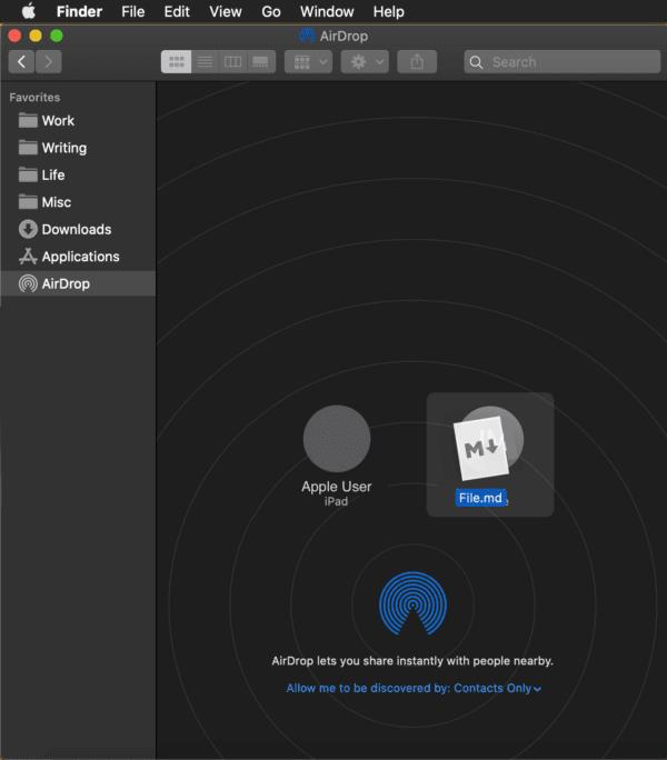 Comment AirDrop de Mac à iPhone