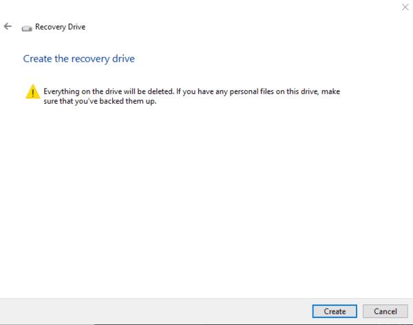 Windows 10: come creare un disco di ripristino